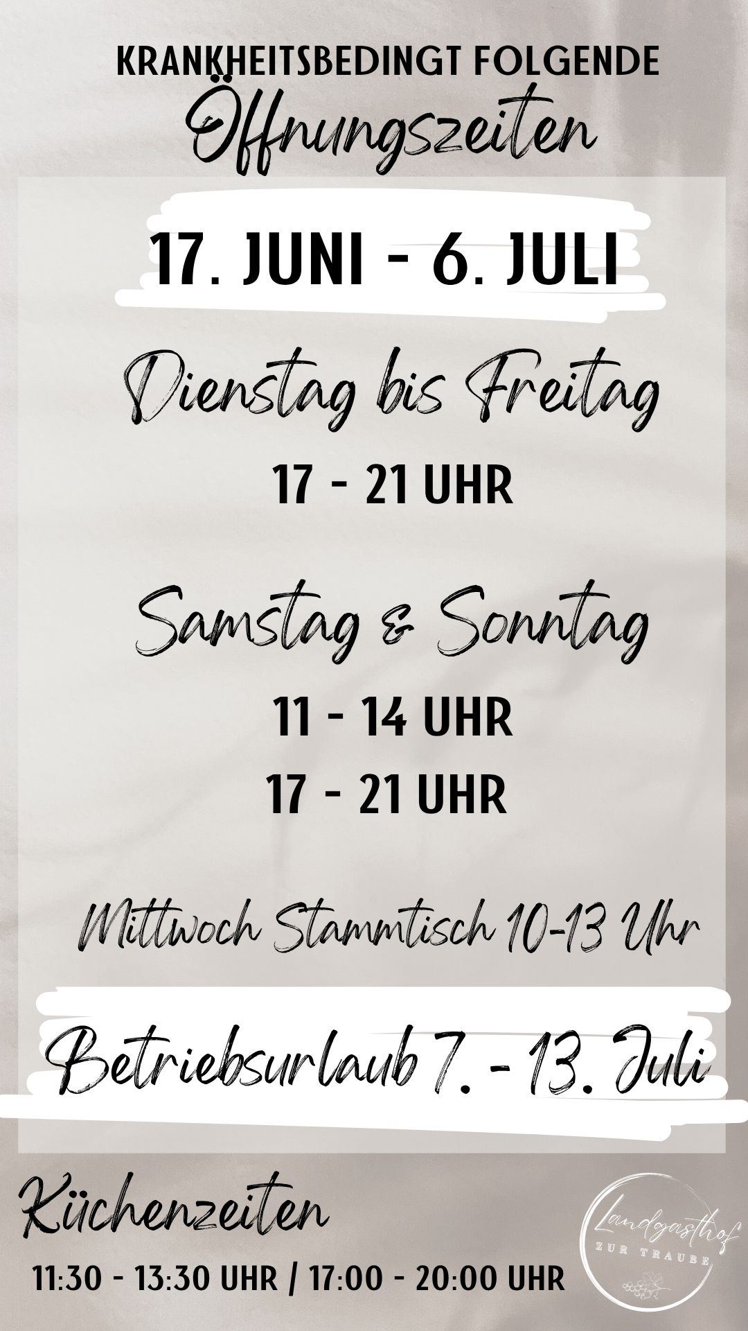 Kopie von Beige Grau Elegant Öffnungszeiten Instagram Story Instagram Post 45